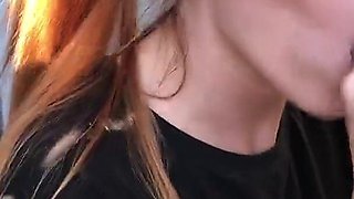 Risky Public Sex with Sexy Redhead Slutty Teen
