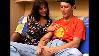 Solitary Boy Gets a Good Blowjob and Amazing Fuck with a Stunning MILF