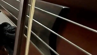 Hot blonde plays violin and seduces guy with big dick into sucking and anal fucking