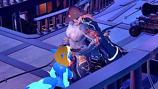 The captain's naughty furry adventure in VR featuring Papawelsh