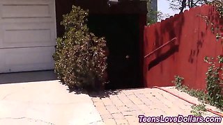 Amateur teen currency facial cumshot