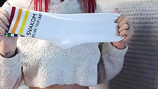 Dirty Step Sister Bought Socks Special to Tease My Dick