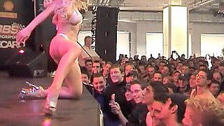 Naked Girl in the Bikini Show