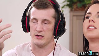 mommy stepmother distracting her stepson