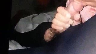 My sexy step daughter giving me a pantyhose handjob blowjob