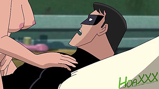 DC Harley Quinn and Nightwing Femdom