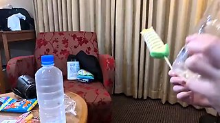 Hot amateur Asian GF toys sucks and fucks