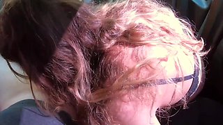 Amateur Girlfriend in Leather Skirt Having Car Sex in the Forest