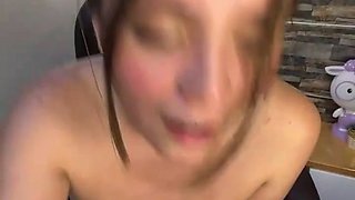 Big tits hot amateur girl solo