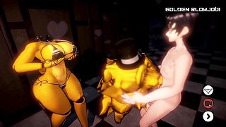 Animated porn game featuring monster girls in Five Nights at Anime