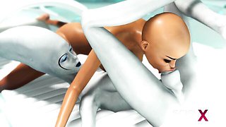 Doggystyle scene with lustful wooer from Scifi-X