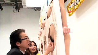 Slutty Japanese babes get their hairy pussies banged hard