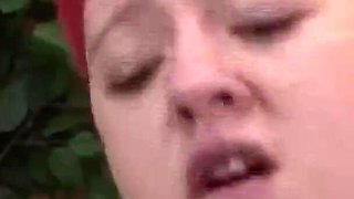 Colored hair BBW sucks and fucks big and hard cock