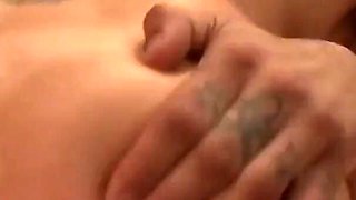 Lusty MILF fucks a guy with a big cock