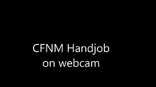 CFNM Handjob on webcam