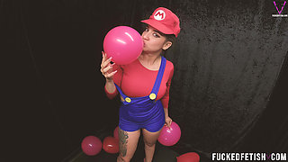 B2p Mario Bros Cosplay Red Balloons Pop High Heels