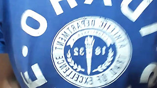 Indian mom wakes up early in the morning and plays with her big tits.