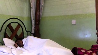 Hot morning sex with African wet teen