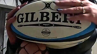 Rugby Ball Fetish - Dirty Talk, Pussy Riding & Licking Gilbert Ball
