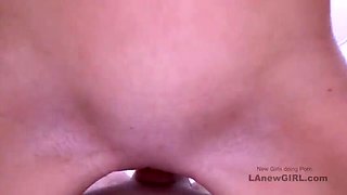 Skinny blonde model deepthroats cock in hot casting audition