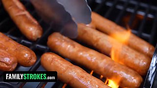 Stepbro and stepdad train wild daughter-in-law Khloe Kapri a shaft lesson she will never leave behind