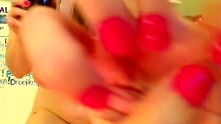 Great Big Boobs On Masturbating Redhead