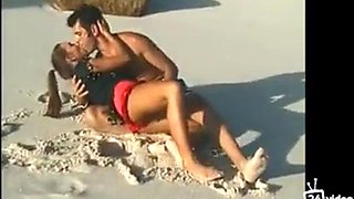 Melanie Petite on the beach