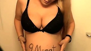 Bukkake Partys - Pregnant Girl Moans as She Gets Fucked by