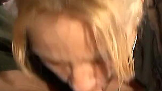 Blonde good looking mature gets creamed on pussy after fucking in heels and stockings