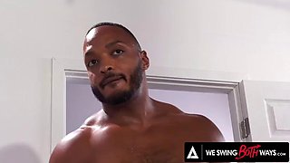 WE SWING BOTH WAYS - Hot Spencer Bradley Joins Two Men For Double Penetration Bi Threesome