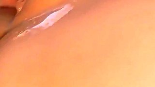 Double Creampie in Pink Juicy Pussy - Close up
