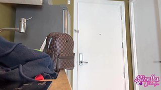 Young buddies are left alone at home and lose their chastity.