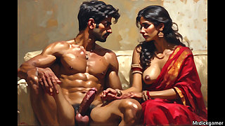 Two foreigner brings hot indian married bhabhi and makes her pussy wet and bangs it till there are satisfied