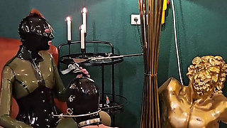Private Femdom Session Training for the Rubberslave - Part 1