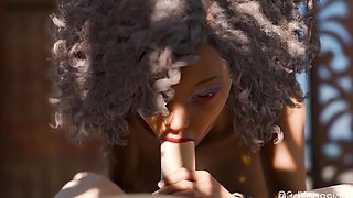 Nexus-3 Oasis – Busty brunette Fatima sucks cock & rides hard in her beach cabana