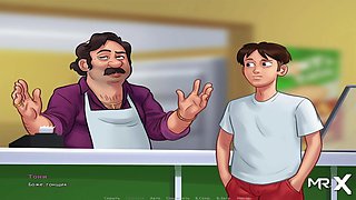 Summertime saga - Jerk off a Little on Bed E1 # 77