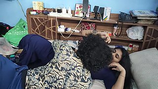 Churidar Leggings Removal and Top Only Romance Sex Video by Vaishnavy and Sharun Raj, Mallu Couple Hot Bedroom Romance Sex