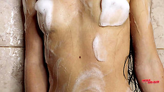 Wet Schoolgirl in the Bathroom