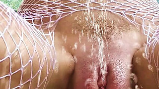 Squirting MILF Cums Convulsively on a Thick Cock