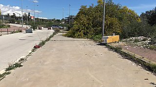 Algerian Whore Shows Her Work Area in the Suburbs of Marseille