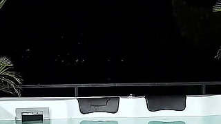 Melany Latina Fucking with Her Boyfriend's Best Friend in the Jacuzzi