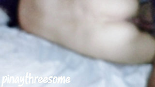 Viral na Sex video couple sa Batangas . Asian beautiful wife hairy pussy 2 times creampie