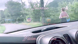 Risky Car Sex: BBC Fucks the Jogger with Big Butt and Creampie