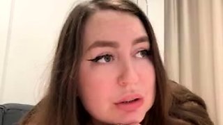 Chubby Brunette Big Boobs Dildo Masturbation