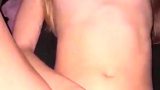 Amateur small breasted gf sucks pov cock