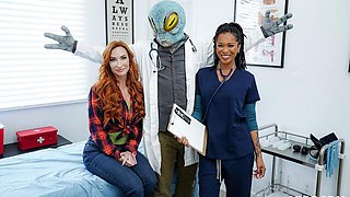 Aristocratic Sophia Locke and Cali Sweets's doctor scene