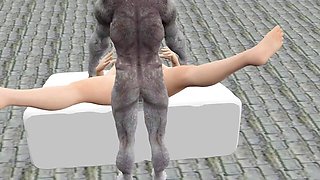 Alien Monster Hard Fucking with Bick Dick