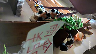 名カメラマンがショッピングモールにいる若