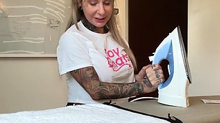 Joanna Angel Talks Dirty and Preps Topless for the Pornhub