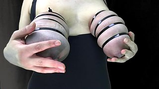 Hucow Milking Huge Tied Tits